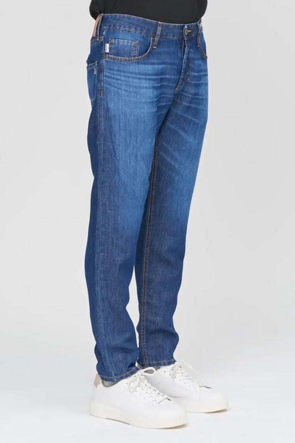 Uniform – Danny Regular Cropped - Jeans Blu