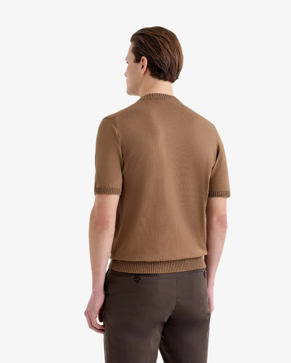 Filippo De Laurentiis – T-shirt Girocollo in Cotone Crêpe