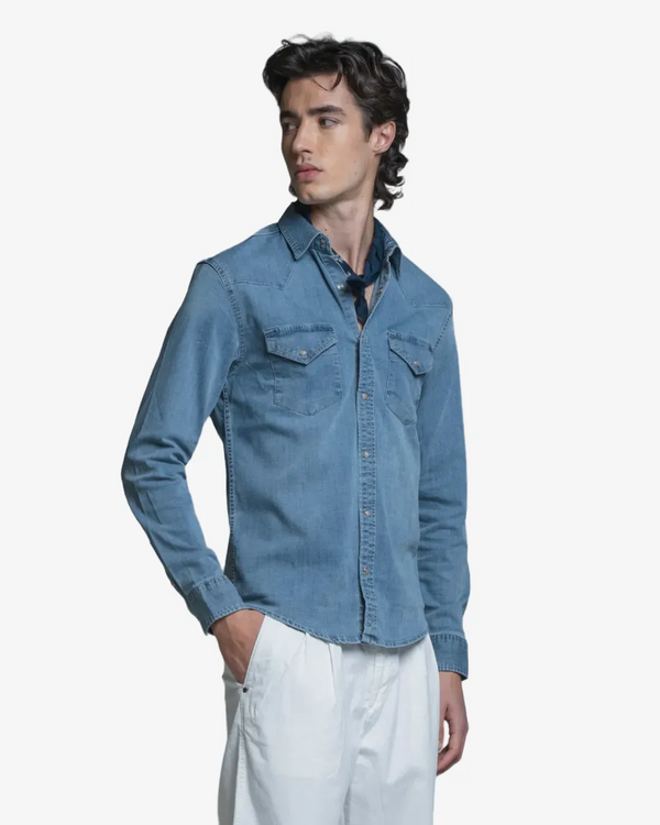 Impure – Ford – Camicia Texana in Denim