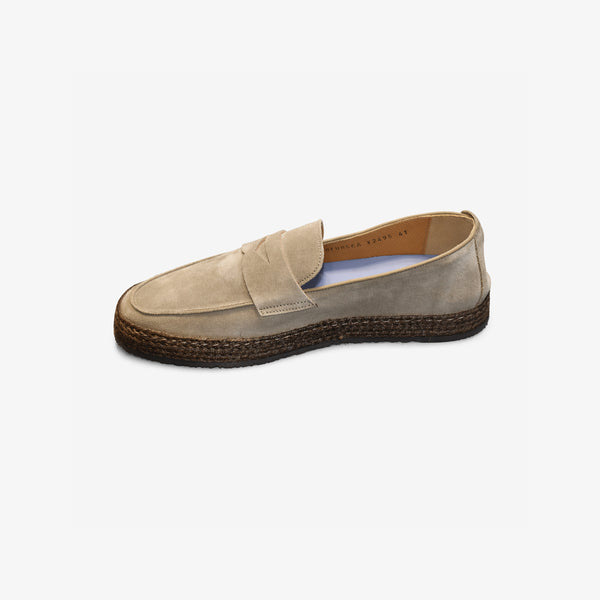 Calce – Mocassino in Camoscio con Fondo Espadrillas