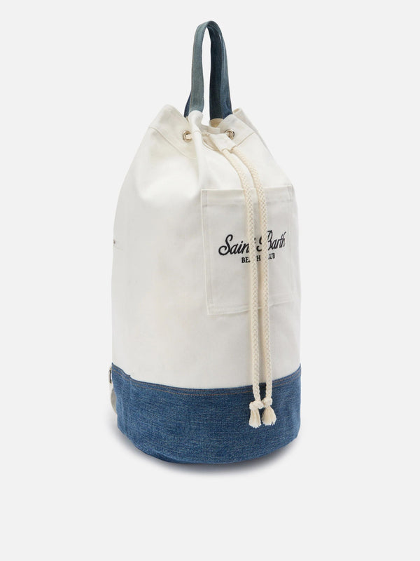 MC2 Saint Barth – Beach Backpack Denim – Zaino in Cotone