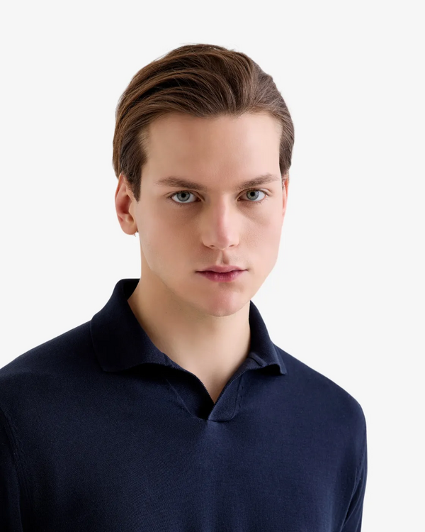 Filippo De Laurentiis – Polo Skipper in Cotone Crêpe
