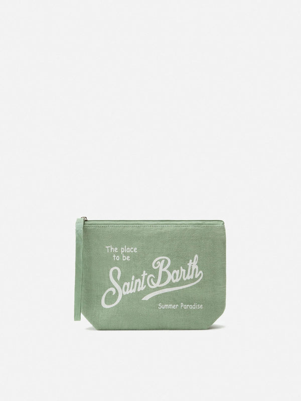 MC2 Saint Barth – Aline – Pochette in Lino Sage