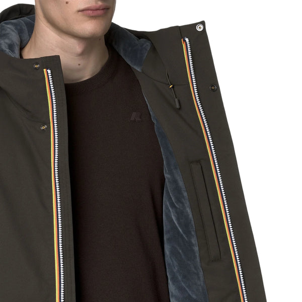 Giubbino Tre Quarti Jarno Twill Marmotta - K-WAY