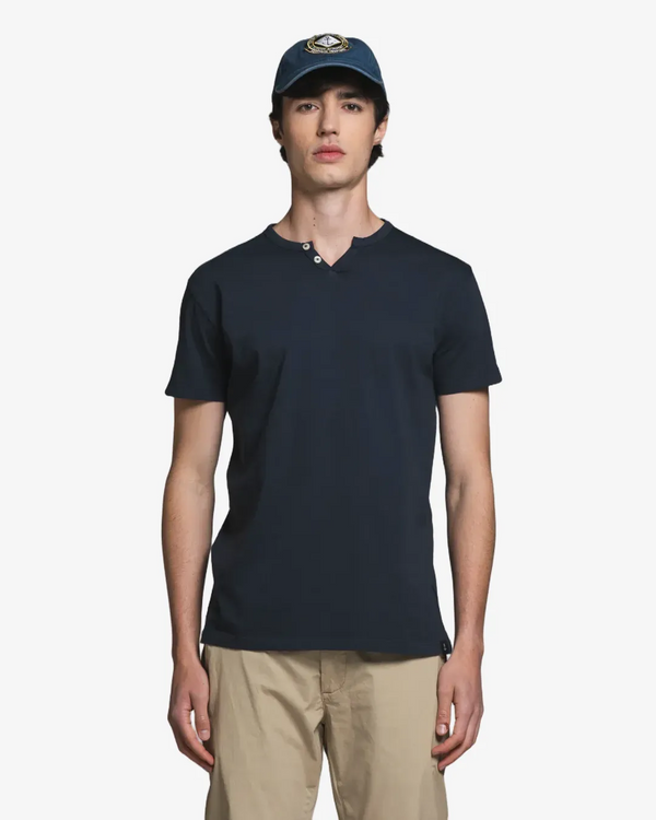 Impure – Lester – T-shirt Serafino in Jersey