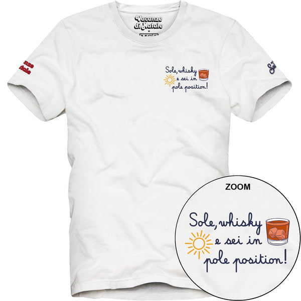 T-shirt Vacanze di Natale "Sole e Whisky" - MC2
