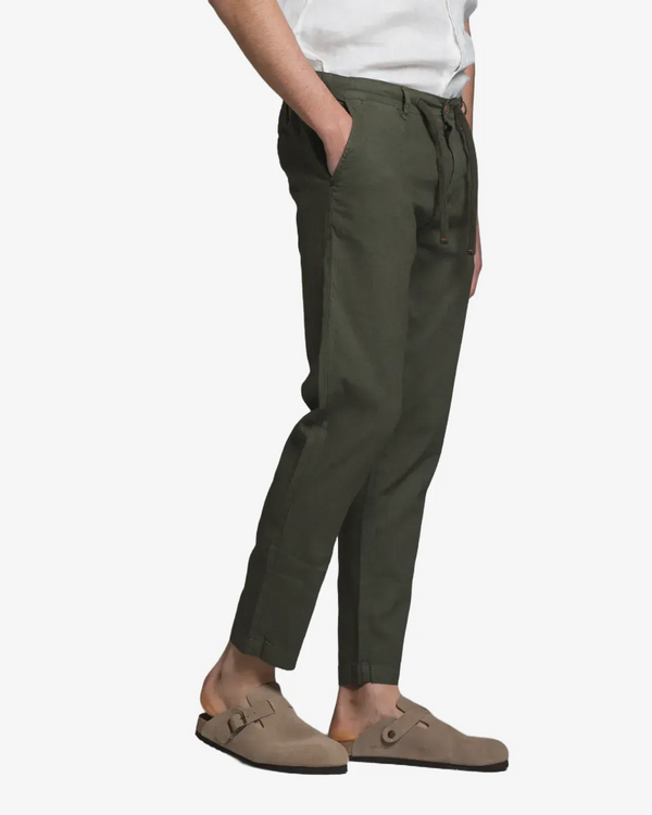 Impure – Miles – Pantalone Chino in Lino e Cotone