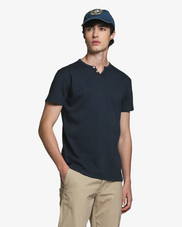 Impure – Lester – T-shirt Serafino in Jersey