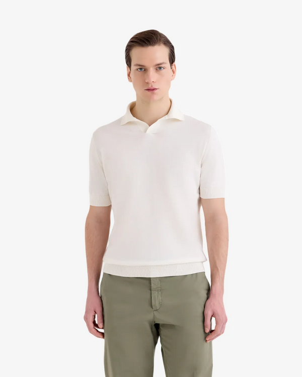 Filippo De Laurentiis – Polo Skipper in Cotone Crêpe
