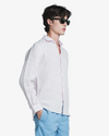 Impure – Riley – Camicia 100% Lino Collo Francese
