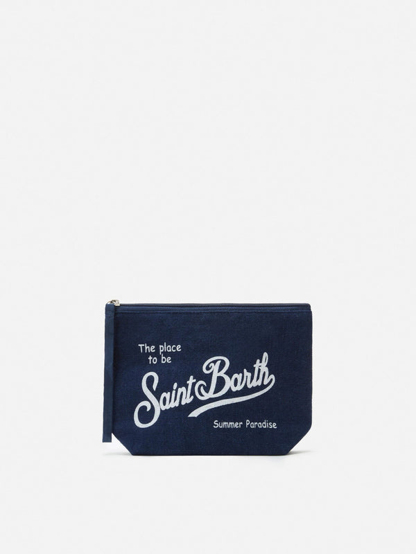 MC2 Saint Barth – Aline – Pochette in Lino Navy