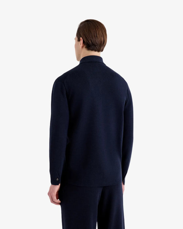 Filippo De Laurentiis – Giacca Camicia in Cotone Crêpe
