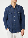 Camicia Texana Denim Lino - MC2