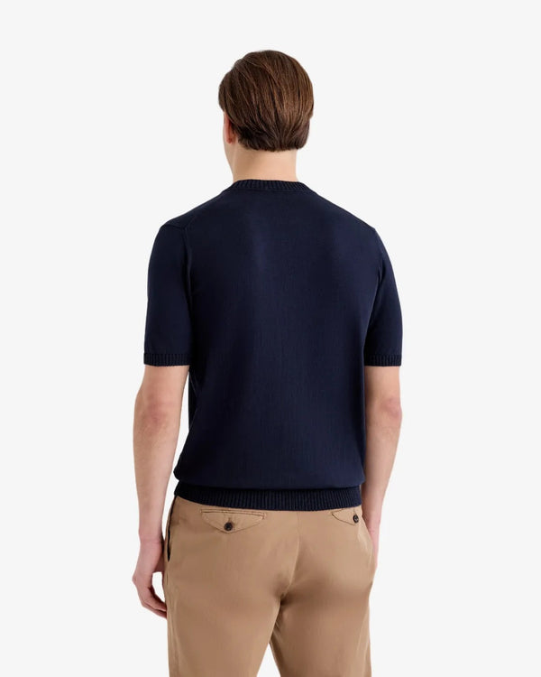 Filippo De Laurentiis – T-shirt Girocollo in Cotone Crêpe