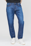 Uniform – Danny Regular Cropped - Jeans Blu
