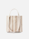 MC2 Saint Barth – Essential Beach – Borsa Mare in Canvas Beige/Bianco