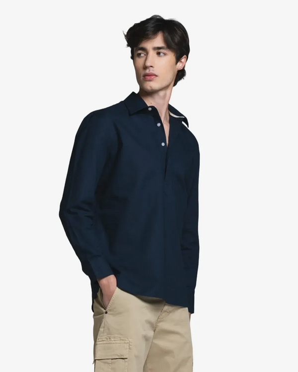 Impure – Cleveland – Camicia Serafino in Lino e Cotone