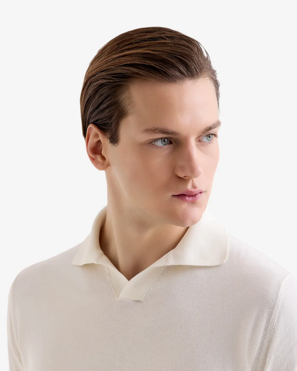 Filippo De Laurentiis – Polo Skipper in Cotone Crêpe