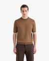 Filippo De Laurentiis – T-shirt Girocollo in Cotone Crêpe