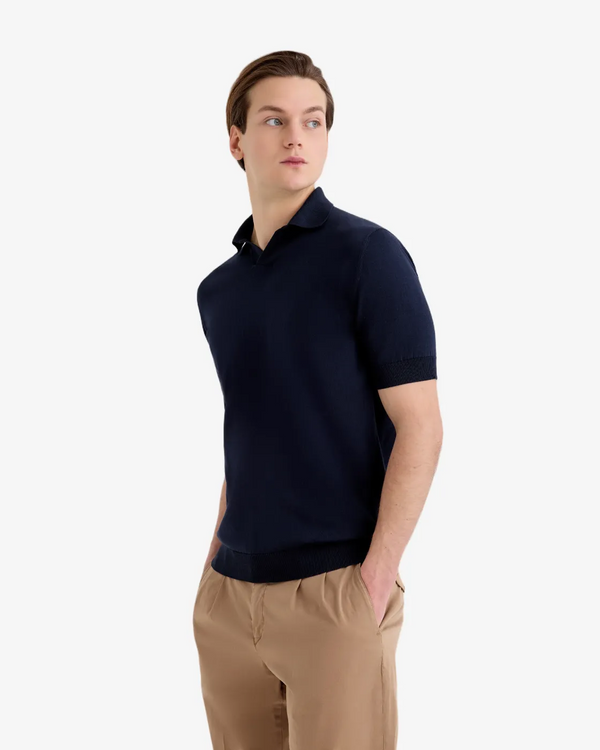 Filippo De Laurentiis – Polo Skipper in Cotone Crêpe