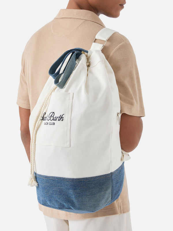 MC2 Saint Barth – Beach Backpack Denim – Zaino in Cotone