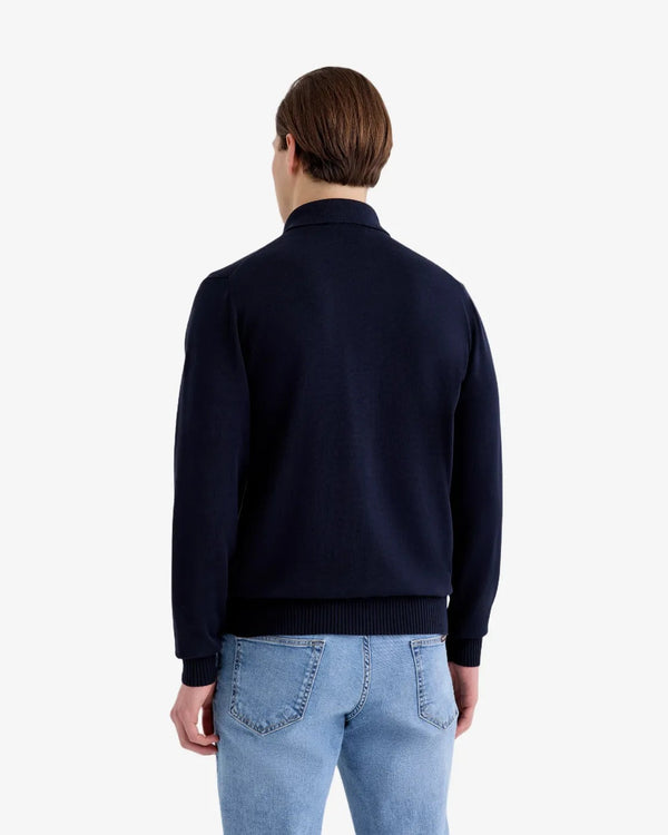 Filippo De Laurentiis – Blusotto Collo Polo in Cotone Crêpe