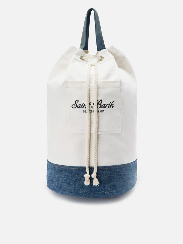 MC2 Saint Barth – Beach Backpack Denim – Zaino in Cotone