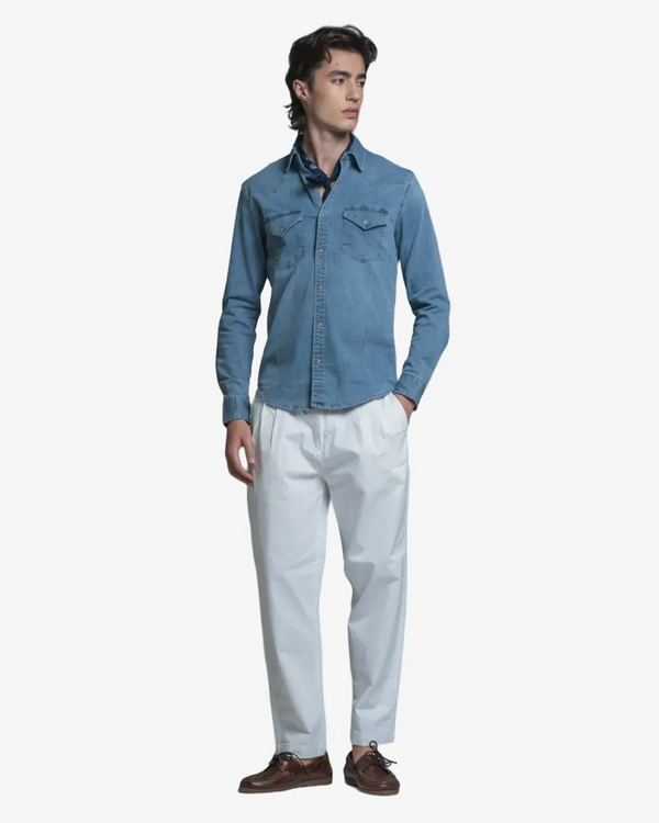 Impure – Ford – Camicia Texana in Denim