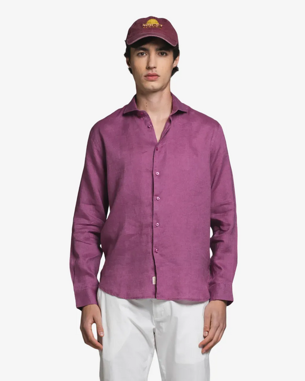 Impure – Riley – Camicia 100% Lino Collo Francese