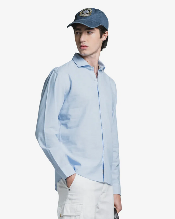 Impure – Riley – Camicia 100% Lino Collo Francese