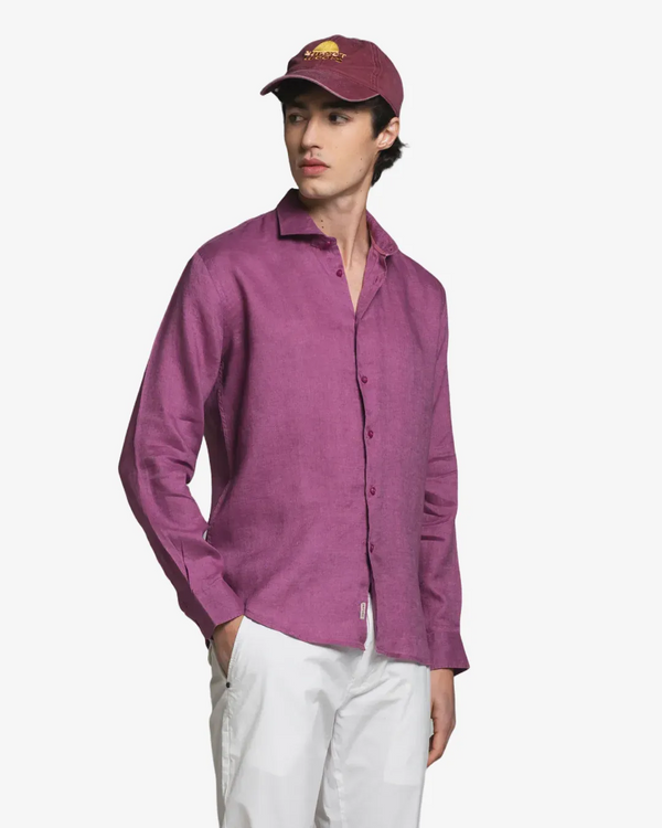 Impure – Riley – Camicia 100% Lino Collo Francese