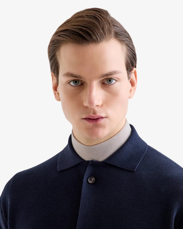 Filippo De Laurentiis – Giacca Camicia in Cotone Crêpe