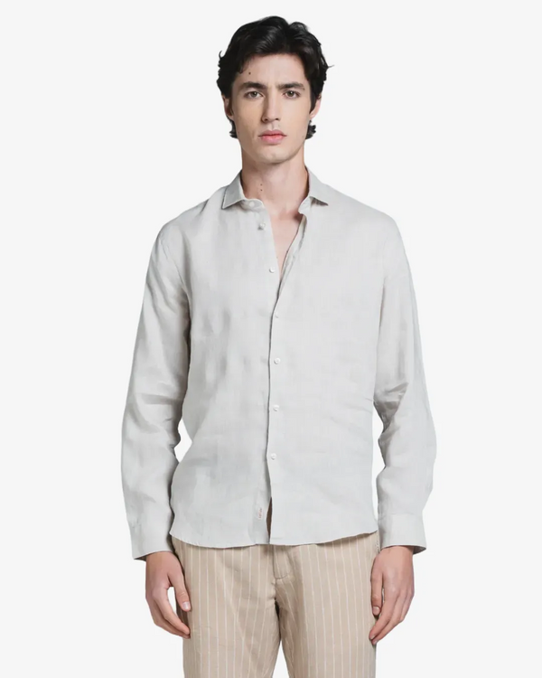 Impure – Riley – Camicia 100% Lino Collo Francese