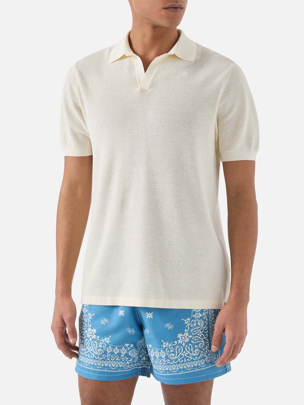 MC2 Saint Barth – Sloan Mesh – Polo in Cotone Traforato